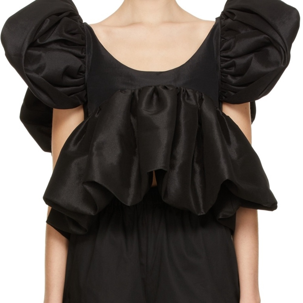 Kika Vargas Black Chiara Blouse, S